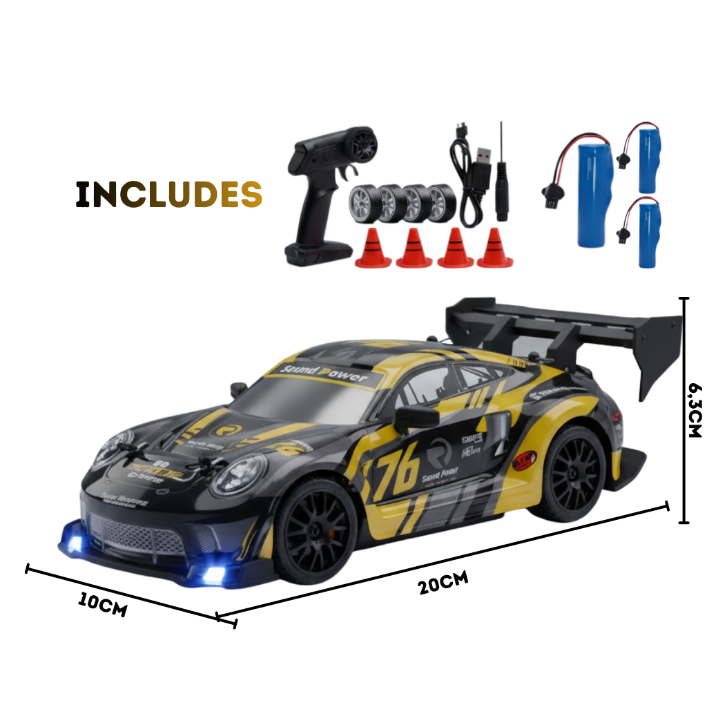 Porsche 911 GT3 RS - Drift Racing 1:24 RC Car